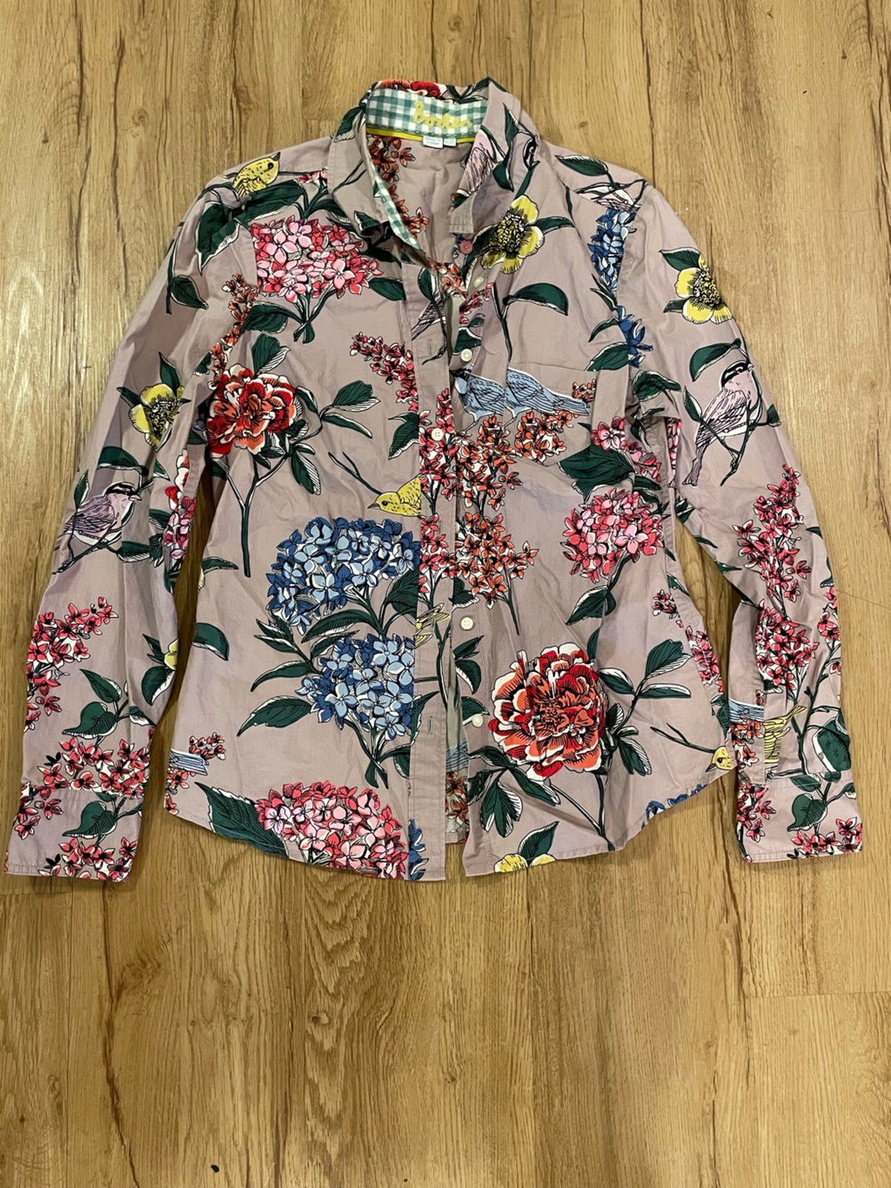 Floral/bird print Boden shirt